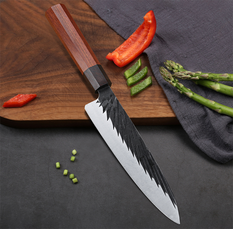 High-quality 7.5 Inch Stainless Japanese Kitchen Chef Knife with Rosewood Handle
