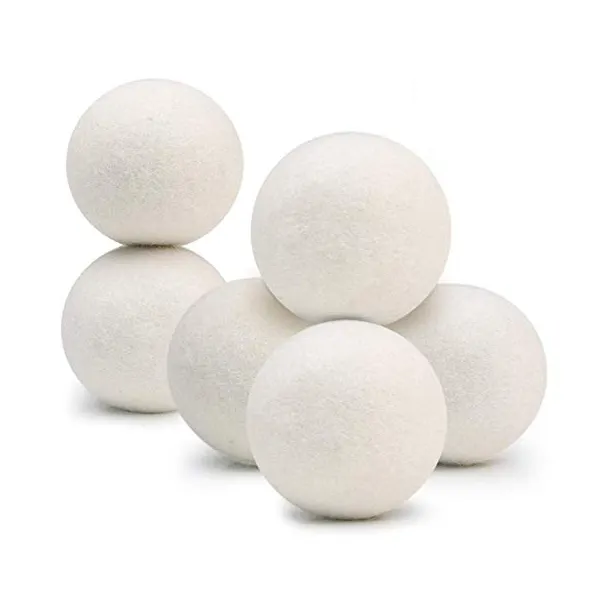 white Friendship Non-Toxic Organic Eco merino nature Laundry wool dryer balls 8cm for dryer reusable use