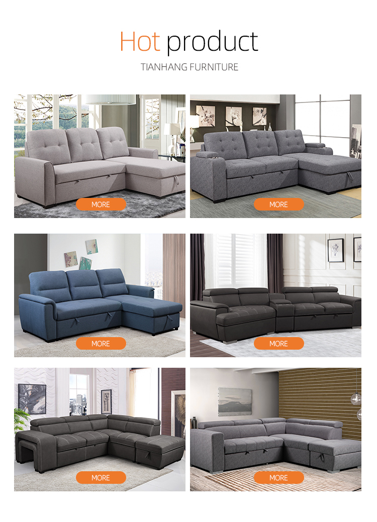 Wholesale factory new L shaped Modern simple furniture set Design large sofa sectional combination sofa for living room