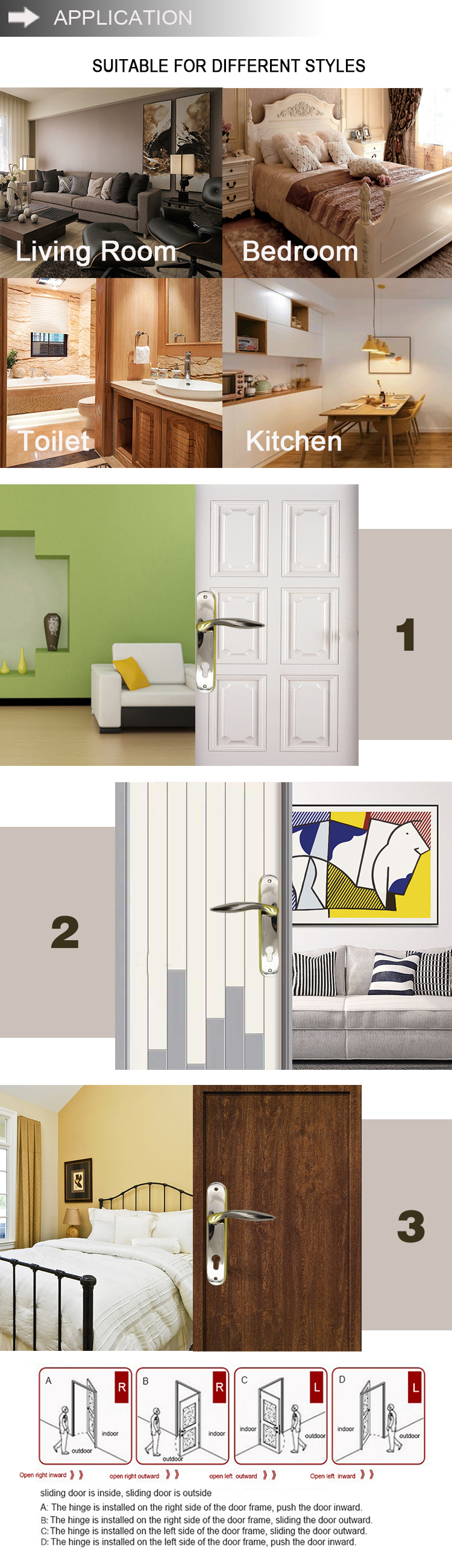 Hot Sales  wholesale  low price hot sale iron panel aluminum brass pull door handle door locks