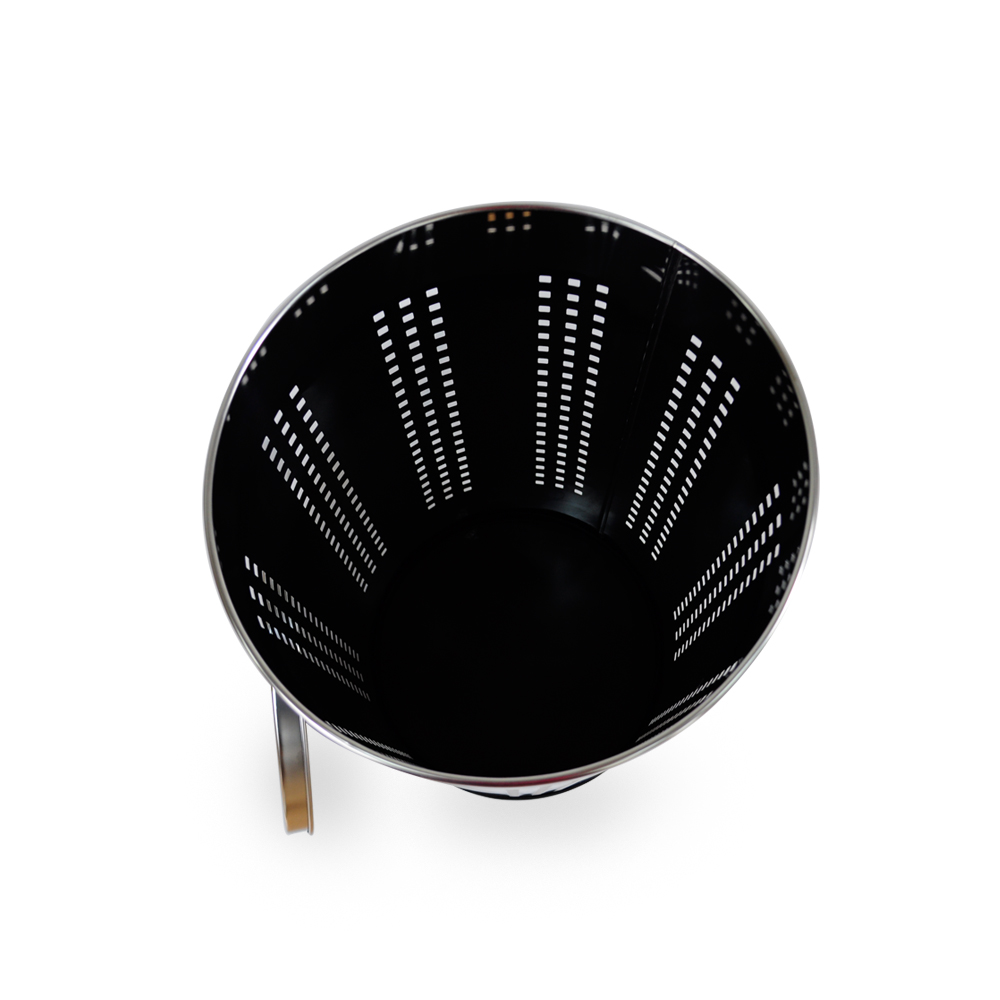 Hotel Round Shape Customized Color 35L/46L Waste Bin Stainless Steel Dustbin Trash Can