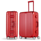 High quality popular custom aluminum luggage travel case with wheels