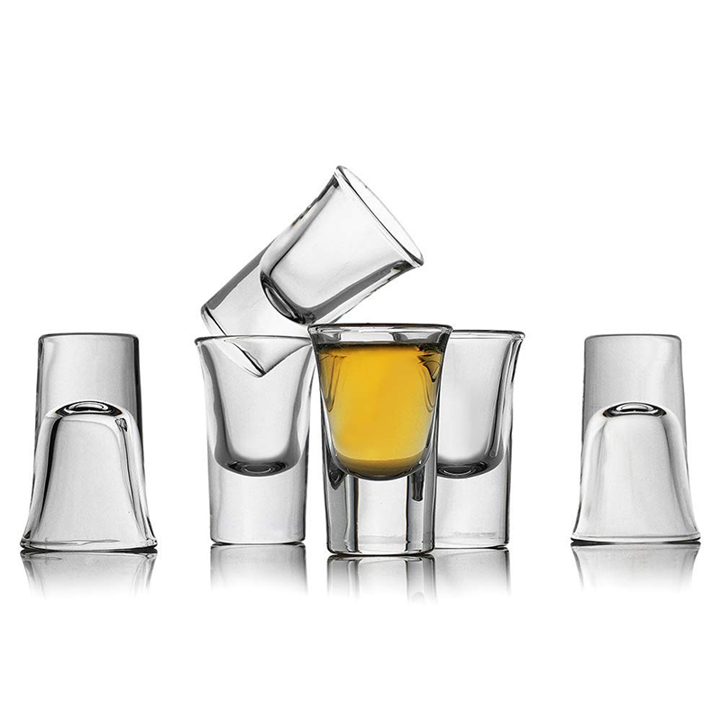 Bubble Base Vodka Shot Glasses 30 ML Set of 6 Bubble Base Vodka Shot Glasses 30 ML Set of 6