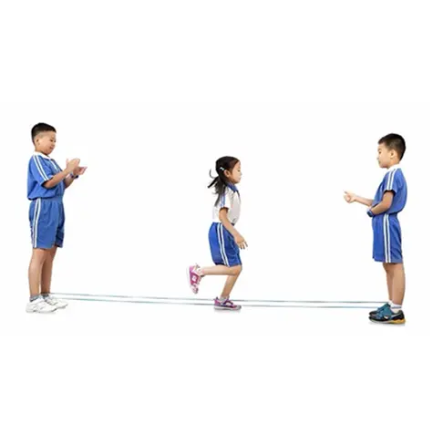 Selling high strength children game polyester elastic Chinese jump rope