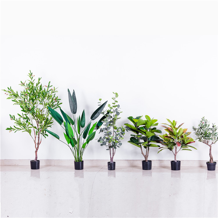Newest plastic  green plant real touch artificial olive tree home/garden decoration