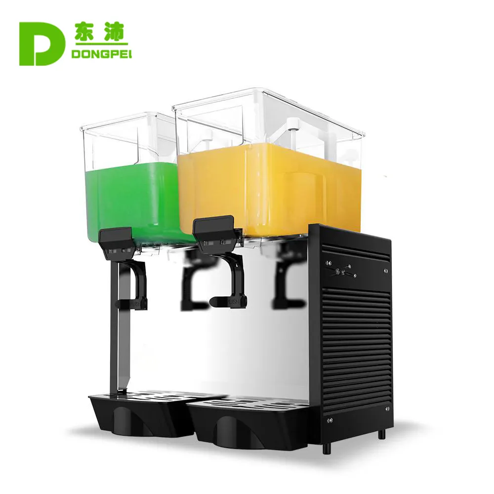 Commercial cold beverage drink 15L 2 tank dispenser juice machine