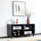 Wholesale simple design E1 mdf and solid wood tv cabinet