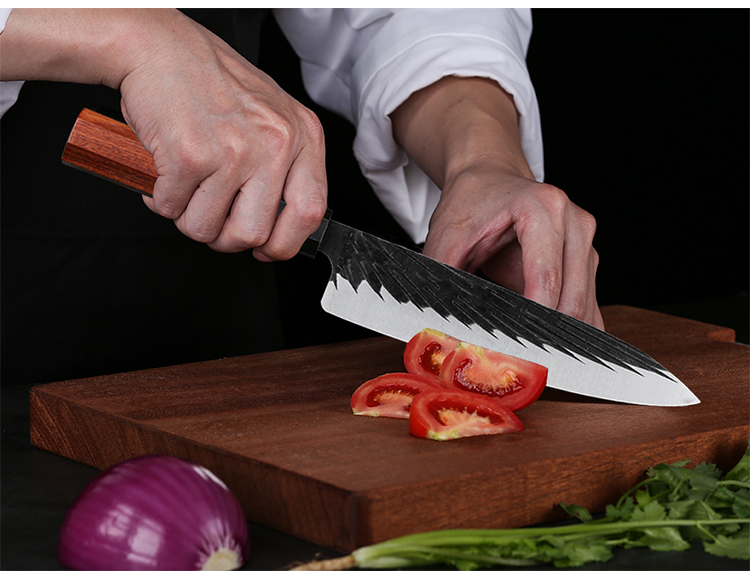 High-quality 7.5 Inch Stainless Japanese Kitchen Chef Knife with Rosewood Handle
