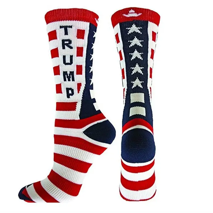 J1065 Hot Men MAGA Cotton American Mid-tube Trump Socks Private Label Amazon 2020 Interesting Donald Trump Socks