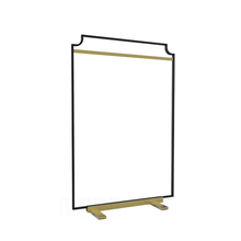 Clothing Store Display Hanger Metal Gold Garment Rack For Showrooms