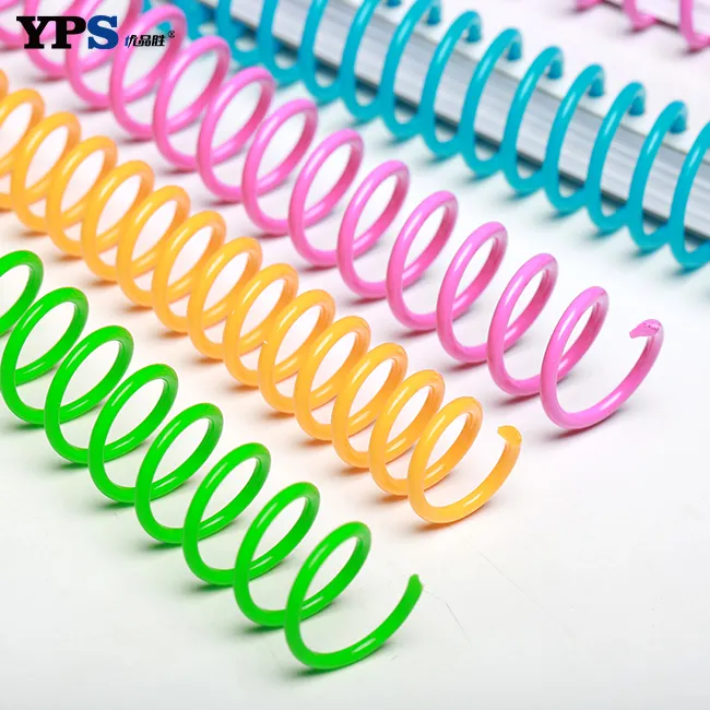 High Quality A4 A5 Size Plastic Material Binding Supplies PVC Spiral Coil Binding