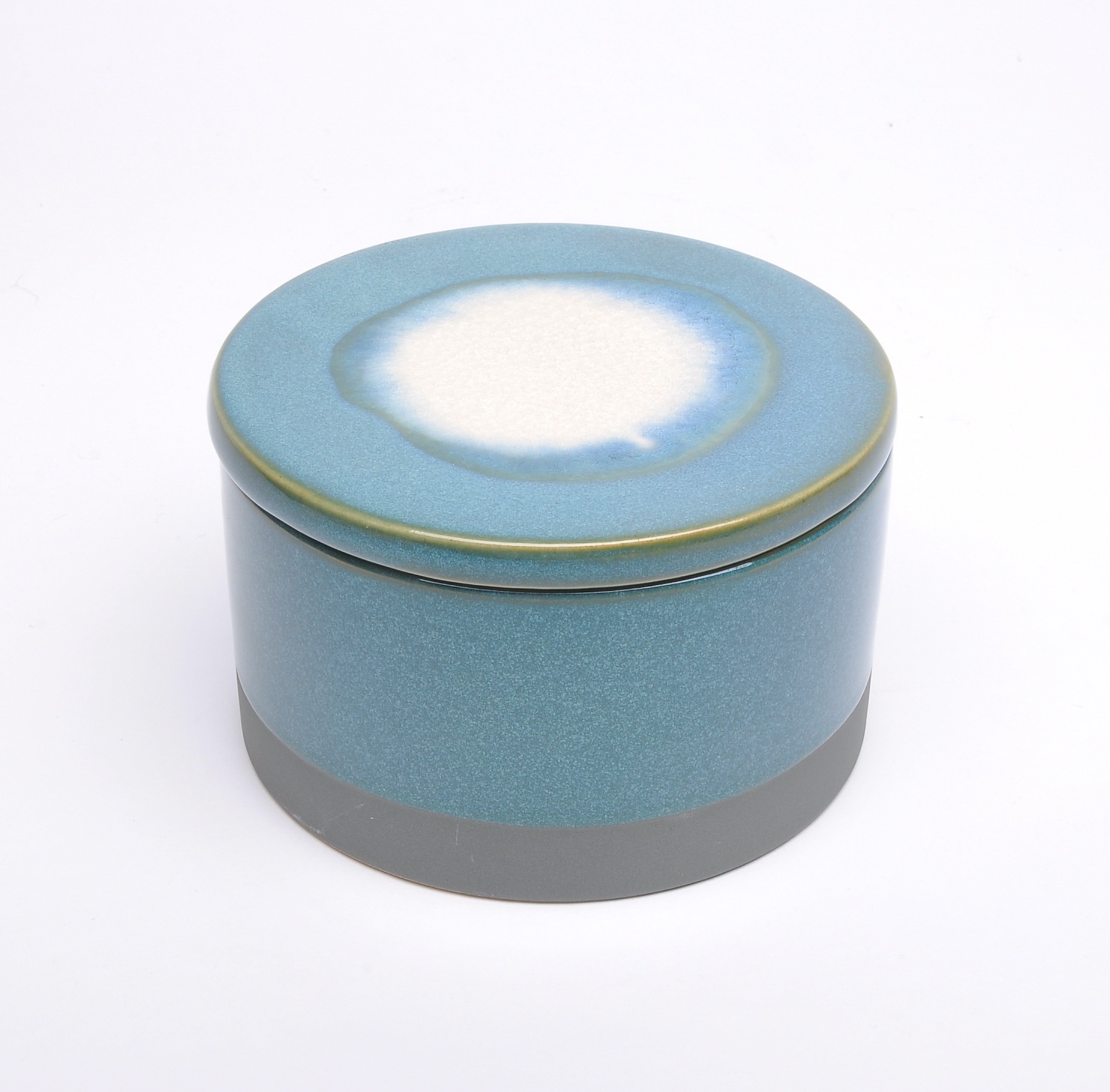 Home party glazed cheap decorative empty porcelain candle jar with lid