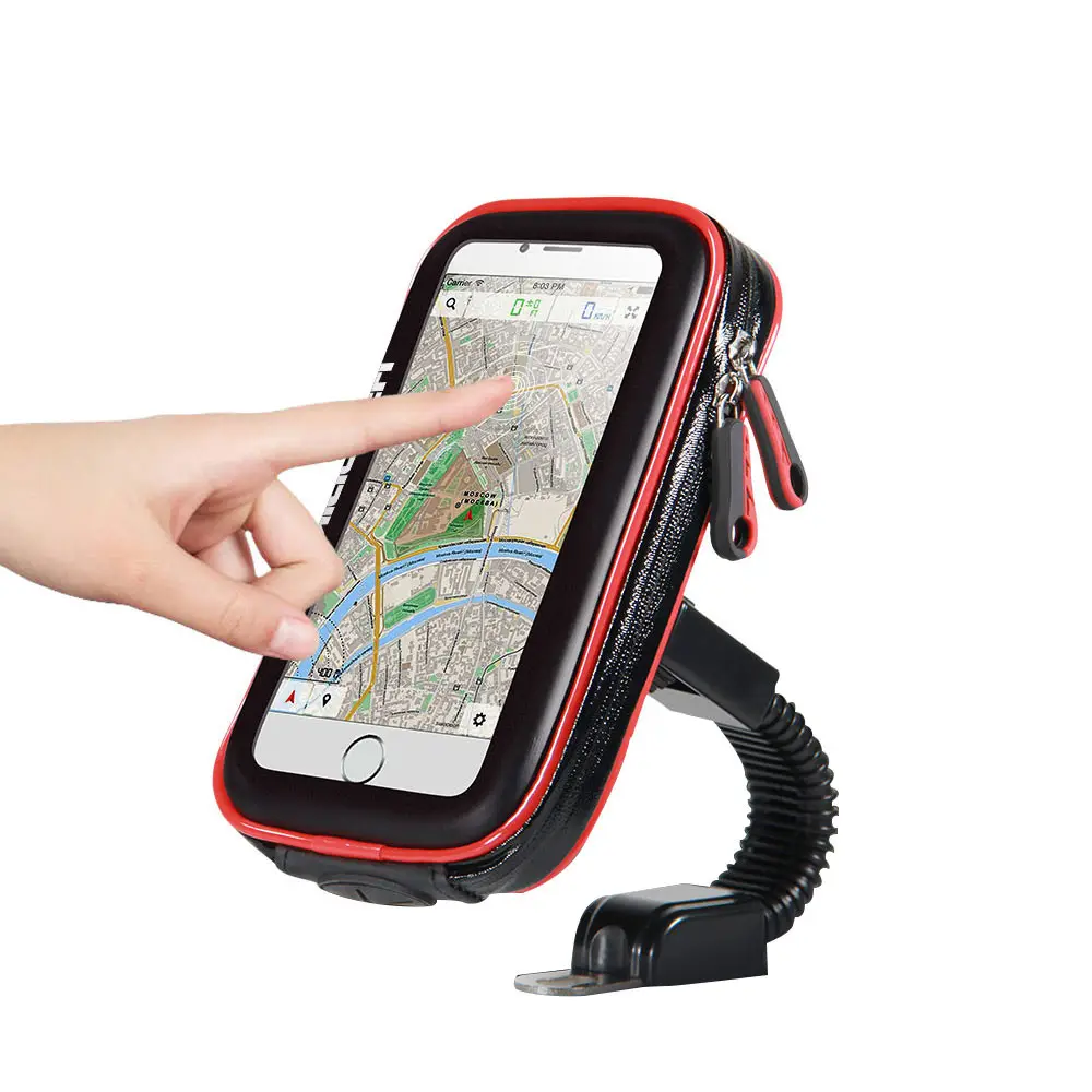 Waterproof Bicycle Motorcycle Phone Bag Holder For IPhone X, Bike Cycling Mobile Phone Support Stand Mount