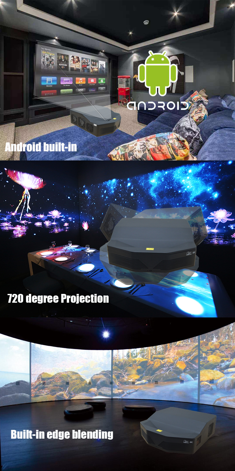 7000 ansi lumens for movie 4k cinema large venue projector 4k tv