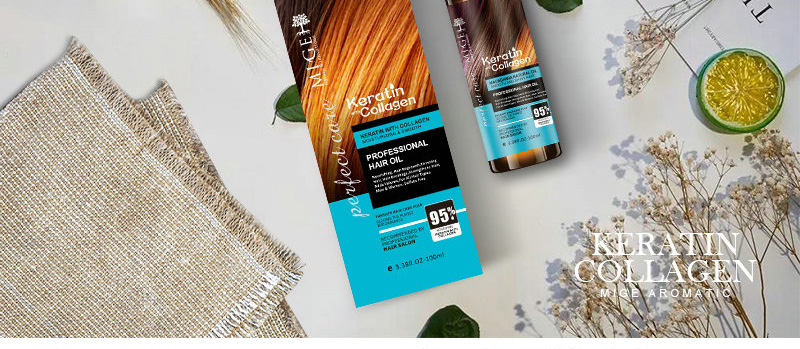 MIGE Hair Care, Keratin & Collagen Hair essential oil, Moisturizing & Smooth, K23