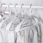 Household Anti-slip Durable Coat Baby White Kids Plastic Hangers for Clothes