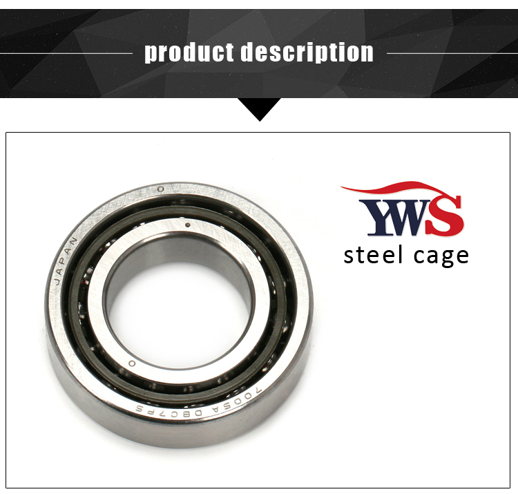 Universal combination High speed steel balls si3n4 ceramic balls p4 grade angular contact ball bearing H7007C-2RS 7007
