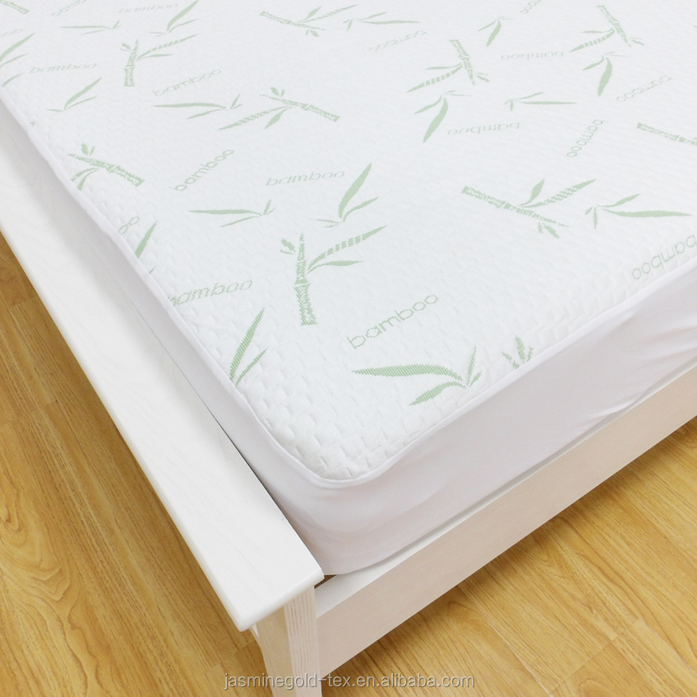 Bamboo Fiber Mattress Protector Mattress Cover  Anti Mite Waterproof home textile bedding Wholesale