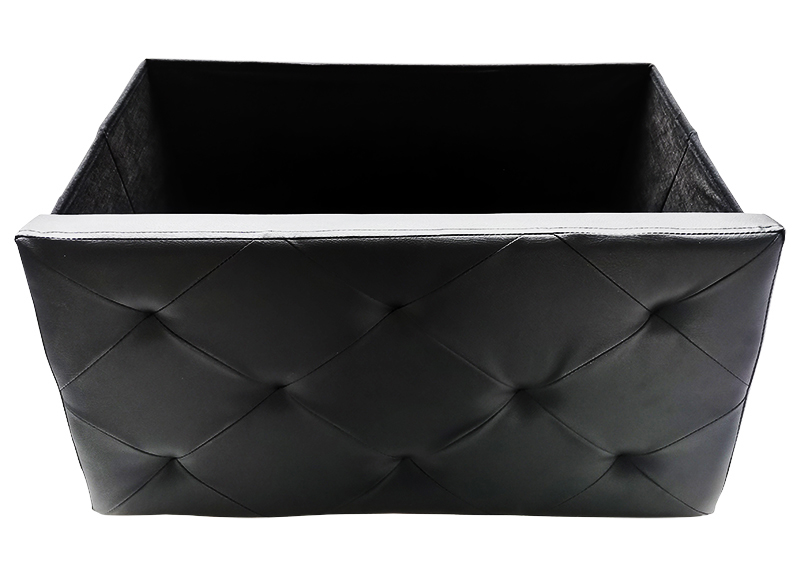 China faux leather storage ottoman new folding storage stool High quality foldable storage bench