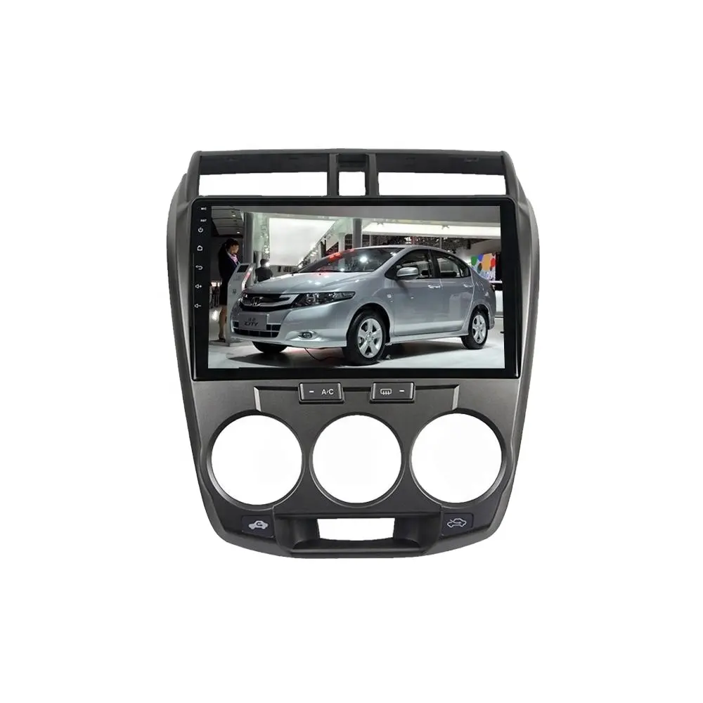 Автомобильный навигатор на android с Полноразмерным сенсорным экраном, мультимедийная система, стерео, для правой руки, автомобильный навигатор для Honda City 2008-2014