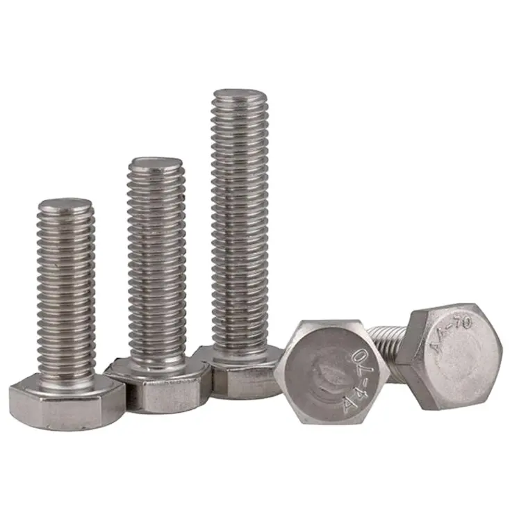 best price Fasteners DIN933 DIN931 A2 A4 Stainless Steel 304 hex head bolts nuts