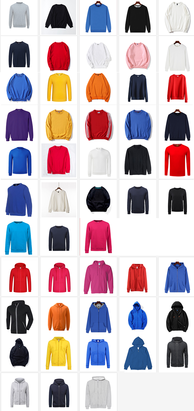High Quality Plain Zip Up Hoodie Cheap Hoodie Multi Color Plain Black Zip Up Hoodie With Logo