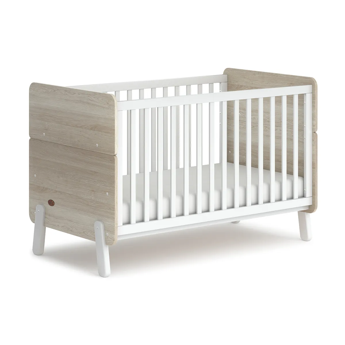 white oak baby crib