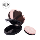 Cosmetic packaging empty round pressed pink compact powder mirror case