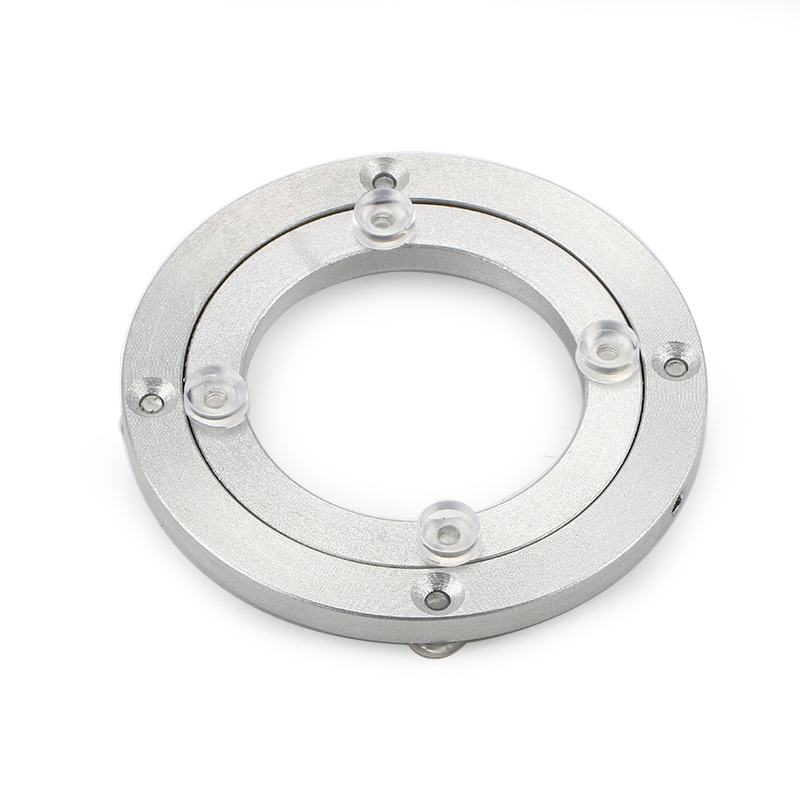 Silencing aluminum alloy table turntable turntable base bearing marble glass table solid wood track OD 120mm lazy susan bearing
