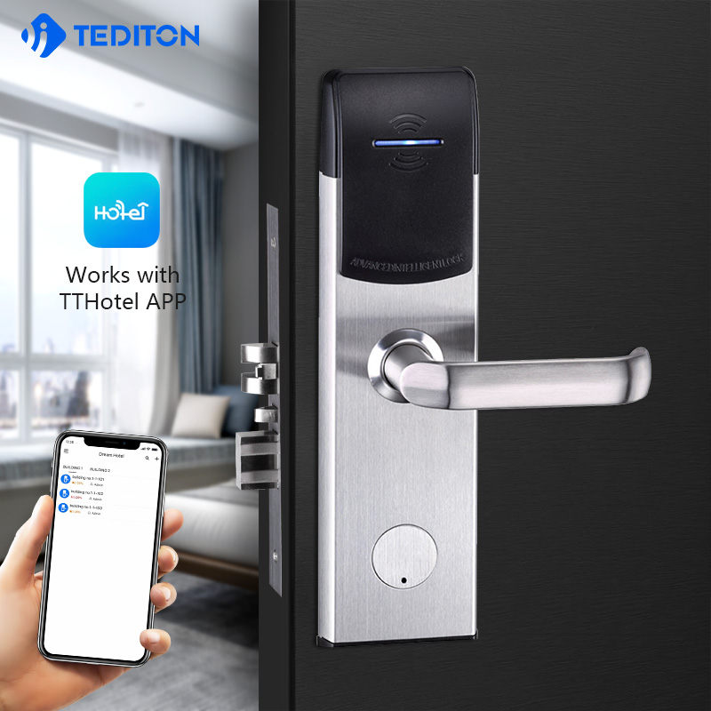 Tediton Keyless Smart Hotel Door Lock with tthotel Opera PMS Software System