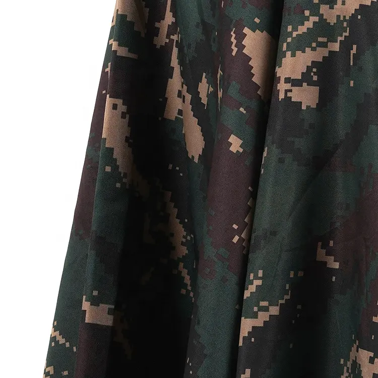 Printed Fabric Polyester Bulk Wholesale Custom Outdoor Wear Clothing Woven Twill 100 Polyester Oxford Fabric Printing Camo