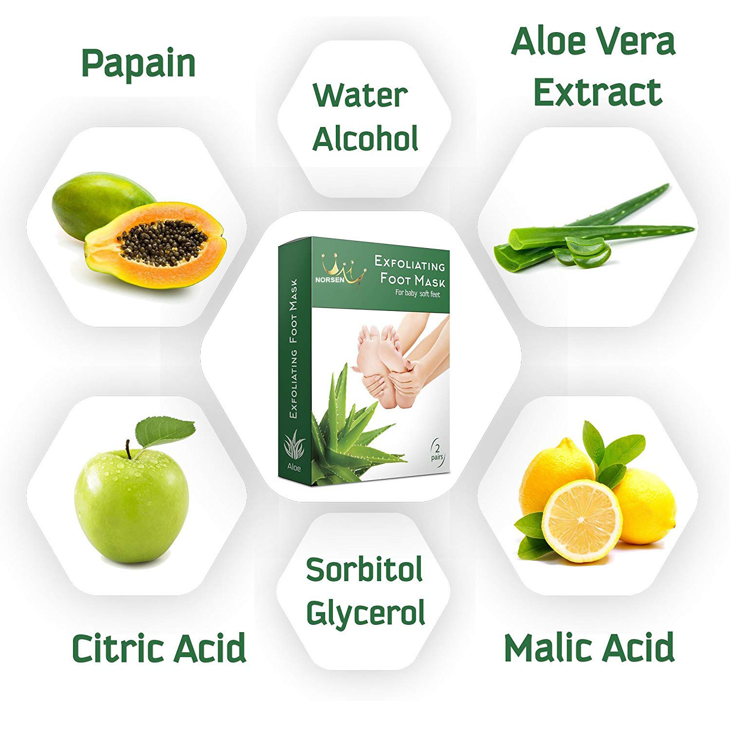 Foot Skin Care callus removal Exfoliating Aloe Vera Foot Feel Mask