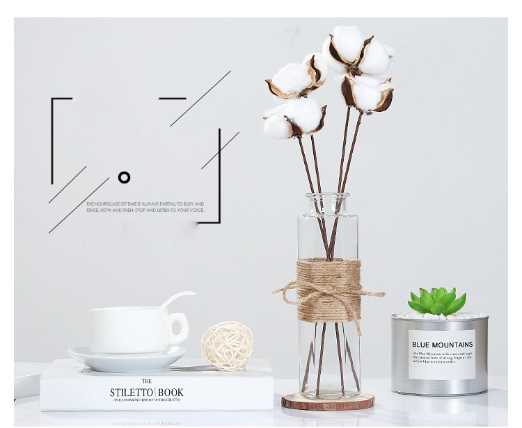 Wedding decoration transparent bright Glass flared glass flower Vase