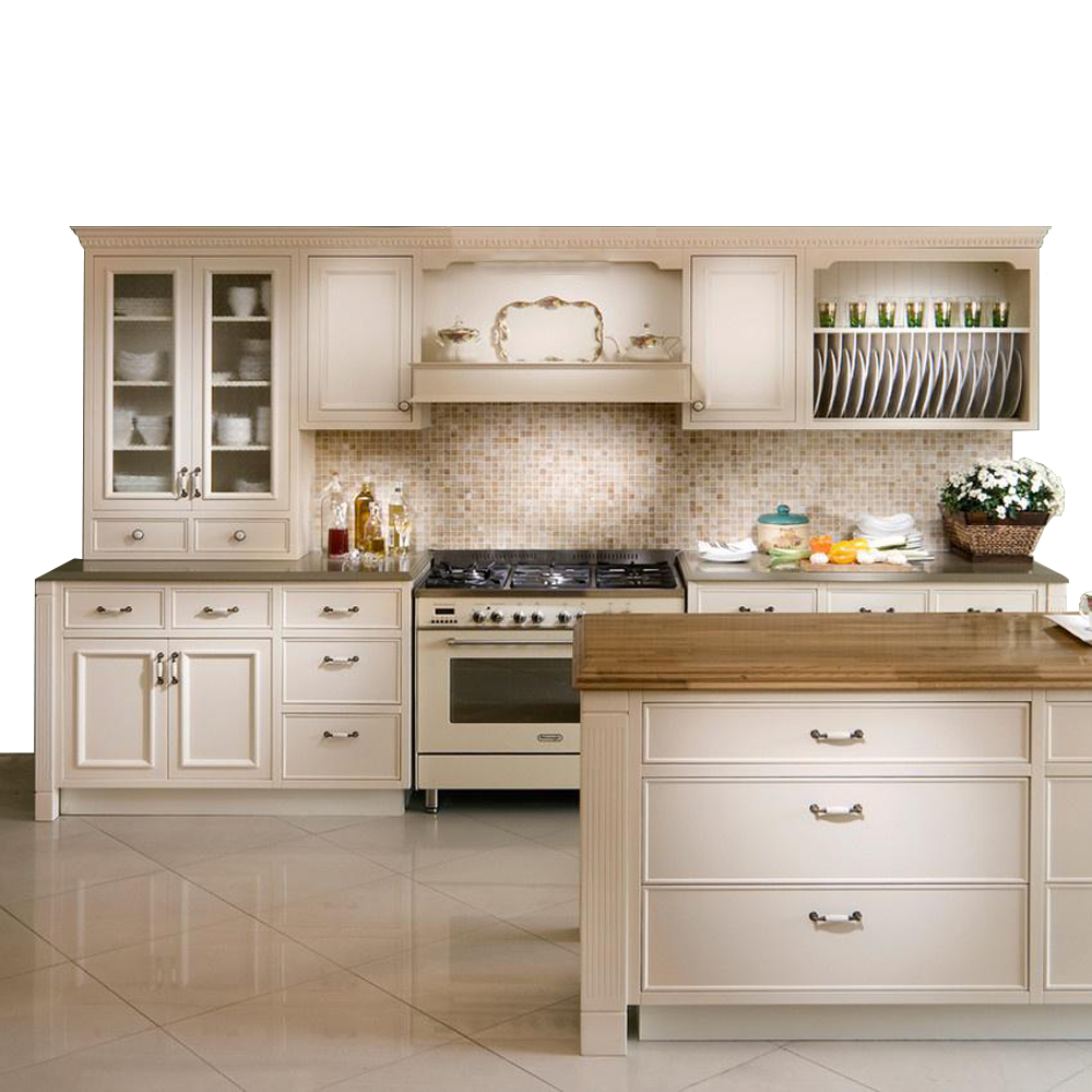 Allure Island premium frameless shaker kitchen cabinets design