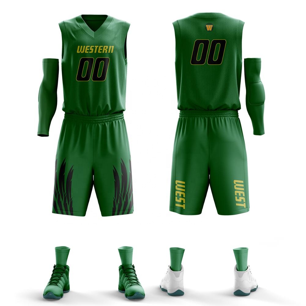 green basketball shirt