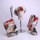 Wholesale Ladies Fashion Hot Sale Colorful High Warm Faux Fur Fox Winter Boots Shoes for Women House Slippers