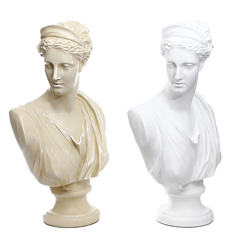 Resin Greek Statue Vintage Bust Statue Home Decor Craft Resin Molds Figurines Greek Artemis Statue