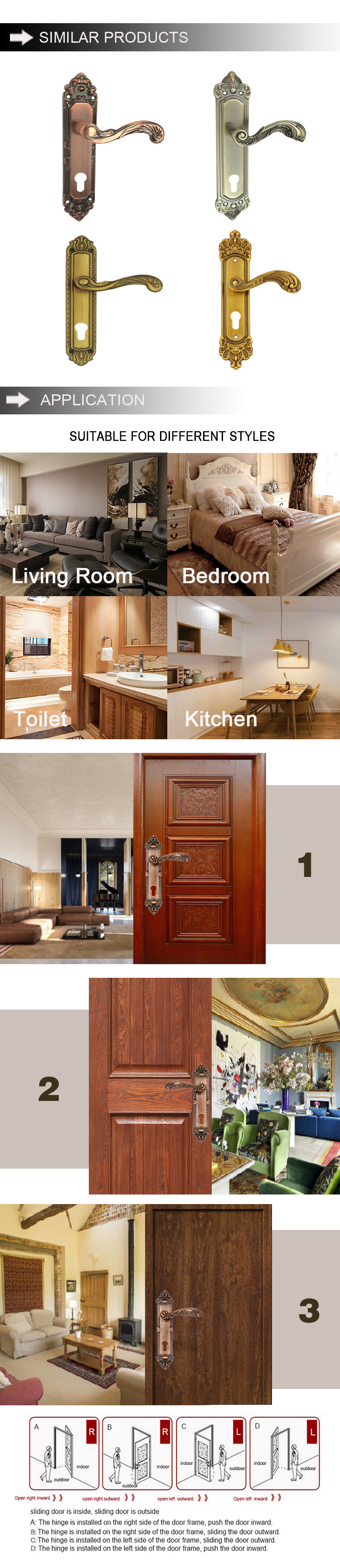 2020 China New Design High security Warehouse Wholesale, Aluminum Easy to Install Door Lock//