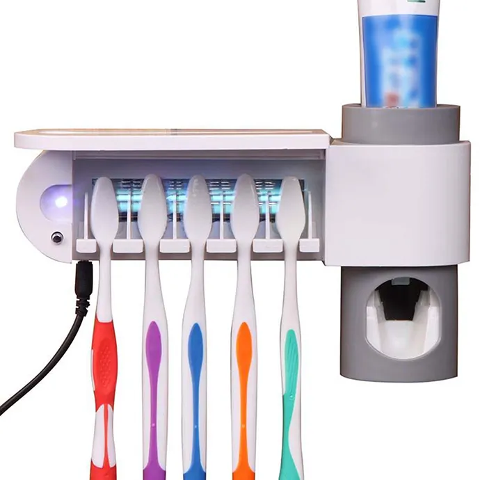 Семейный портативный настенный Электрический Стерилизатор УФ-свет умная зубная щетка для хранения дезинфицирующее средство стерилизатор для зубной щетки