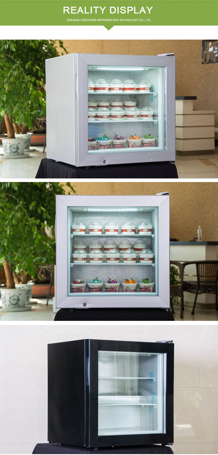 Ice cream refrigerated display case refrigerator