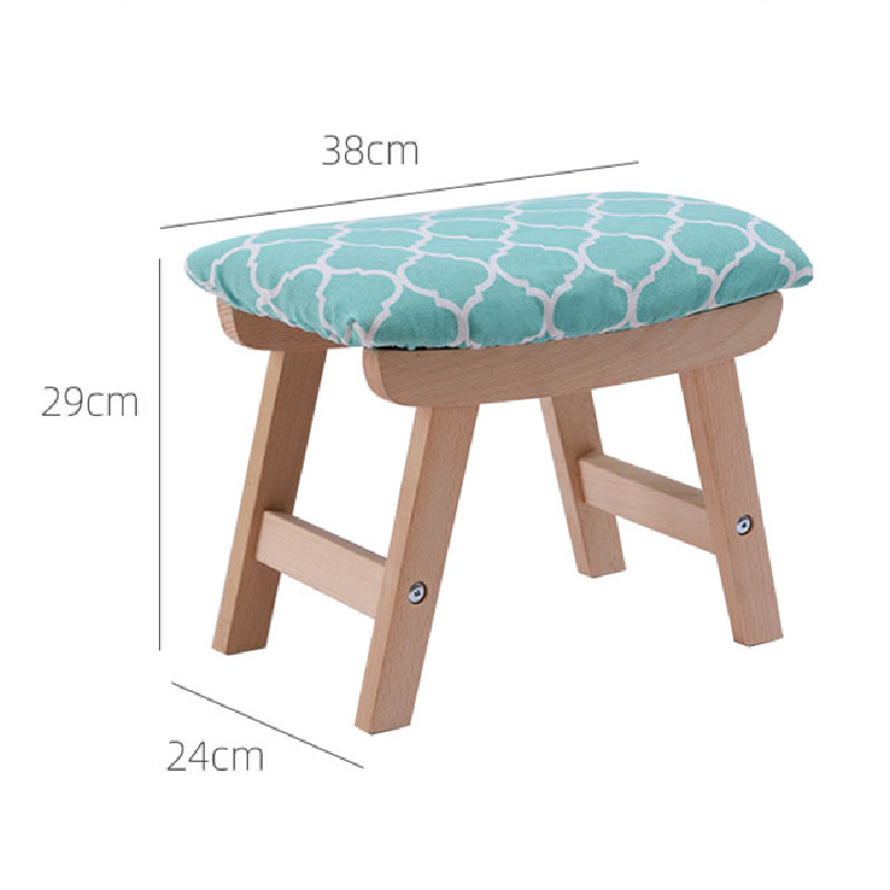 Modern Concave Vanity Stool Padded Bench Home Furniture Living Room Furniture Home Stool & Ottoman Wooden Foldable