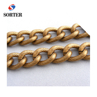 Decorative Bag Accessories Shoulders Matte Gold Metal Chain