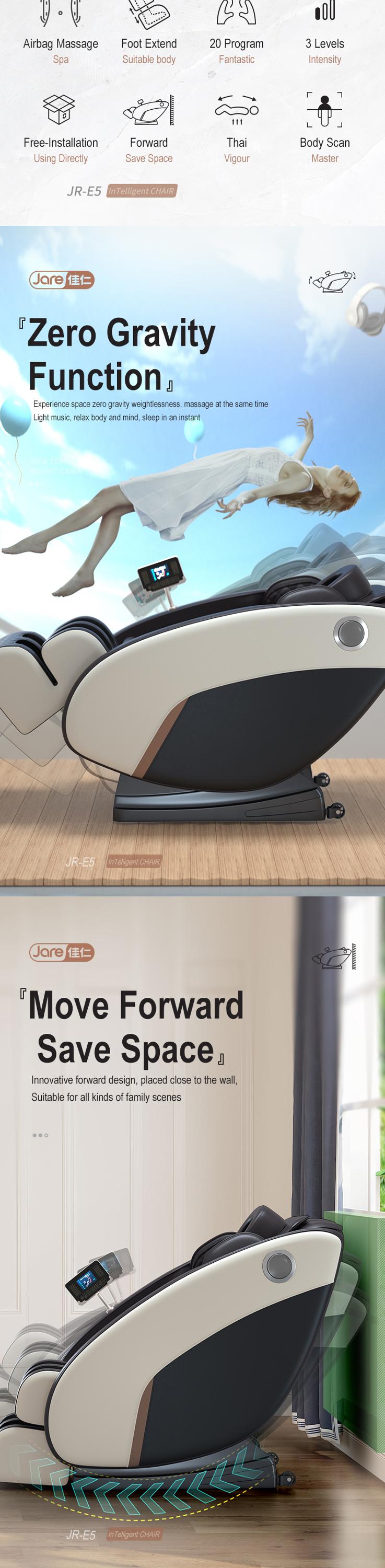 JR-E5 Factory price Hot Sell Blue-Tooth Music Chair Full Body Zero Gravity Shiatsu Massage Chair