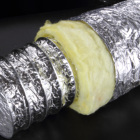 Aluminum flexible air condition fiberglass pipe insulation