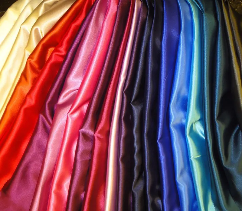 cheap polyester satin fabric / wholesale textile material2017