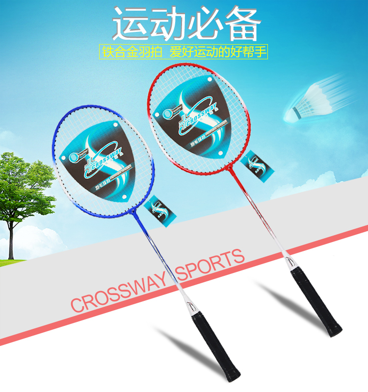 Badminton racket set with portable bag