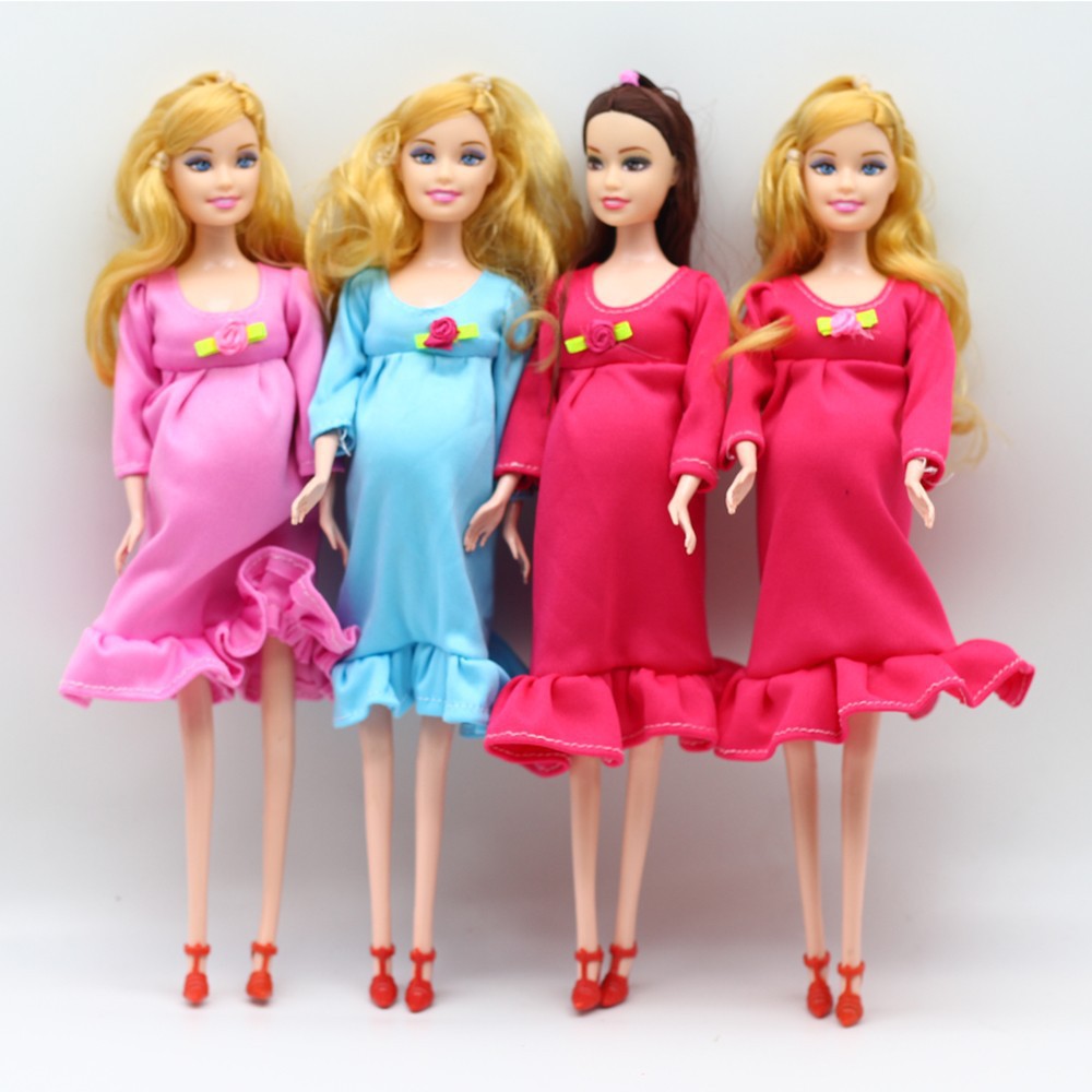 Nuevo educativos embarazada de verdad muñeca trajes mamá muñeca