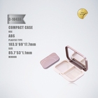 Cheap price good quality empty makeup compact powder case with clamshell