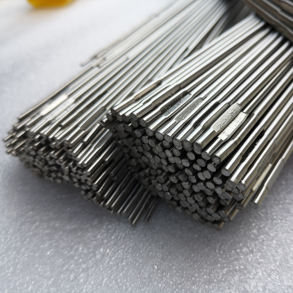 Kaynak Düz Titanyum Tel ER Ti2 TIG Çubuk L1000 Mm Çap2.4 Mm 4