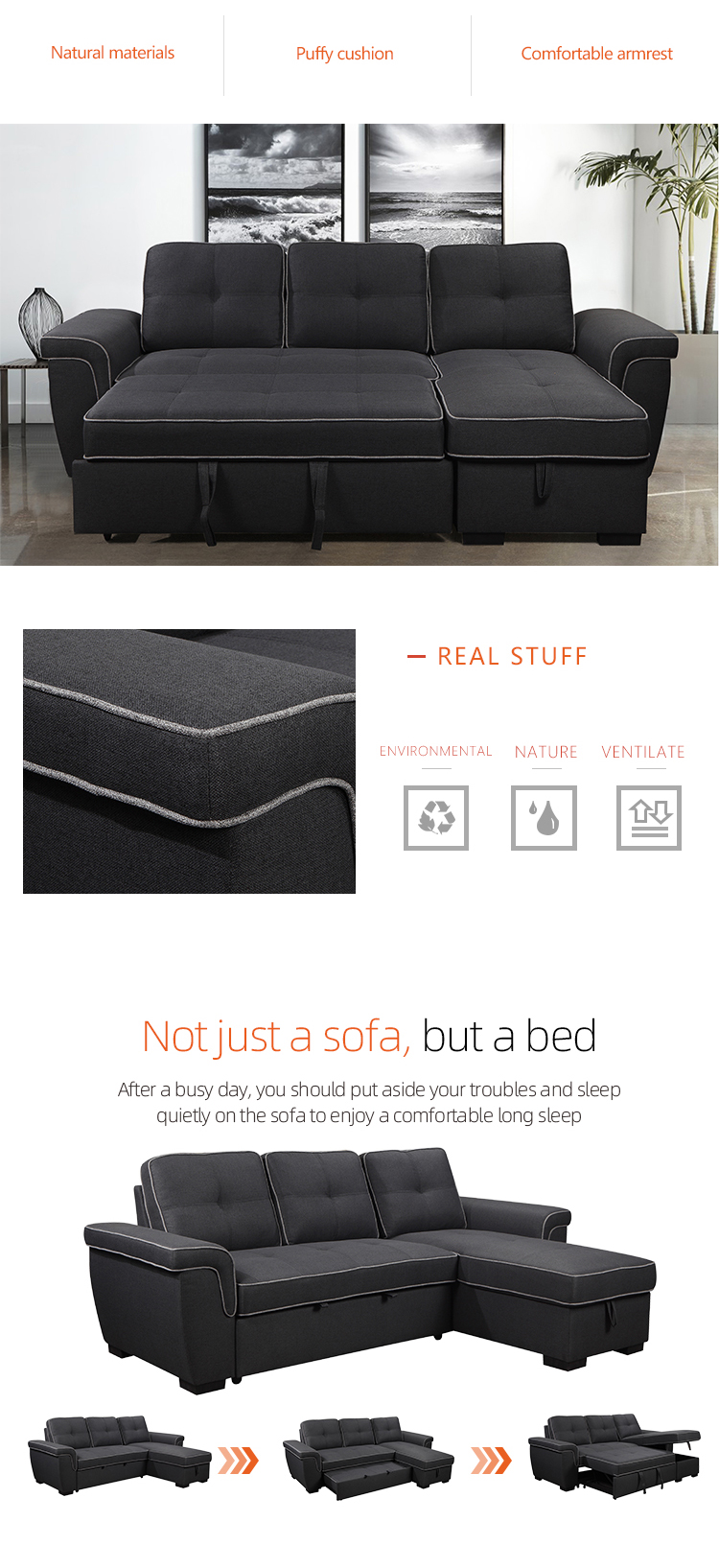 Wholesale Quality Assured New Fashion Sofa Modern living room sofa